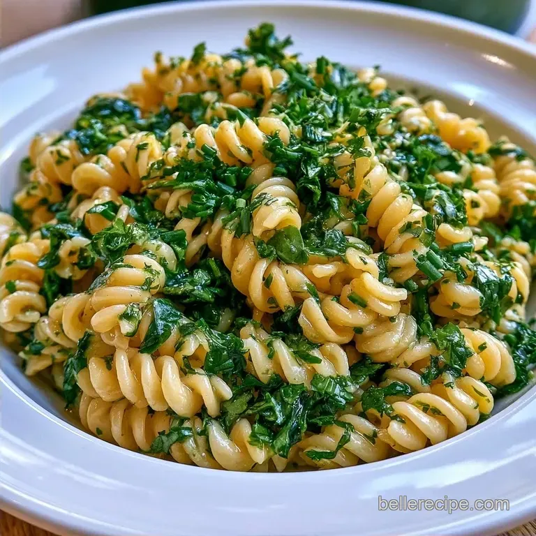 Fresh Herb Cold Pasta with Basil and Chives
