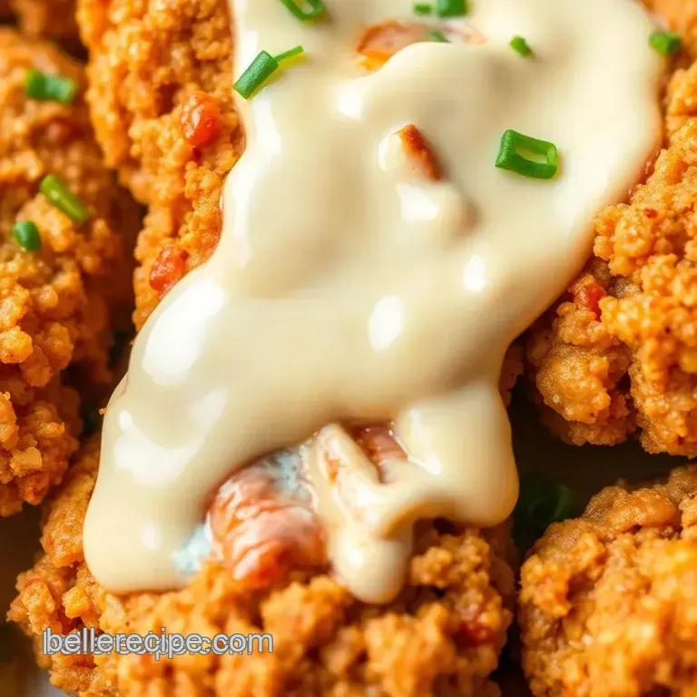 Fried Nashville Chicken with Creamy Goodness presentation
