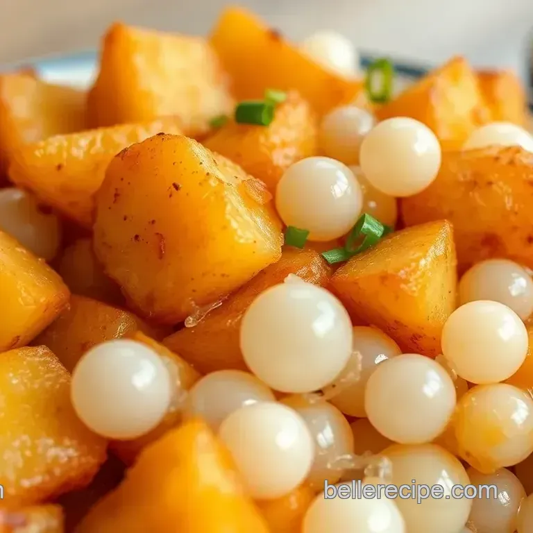 Delightful Fried Potatoes with Sweet Boba: A Unique Snack Adventure