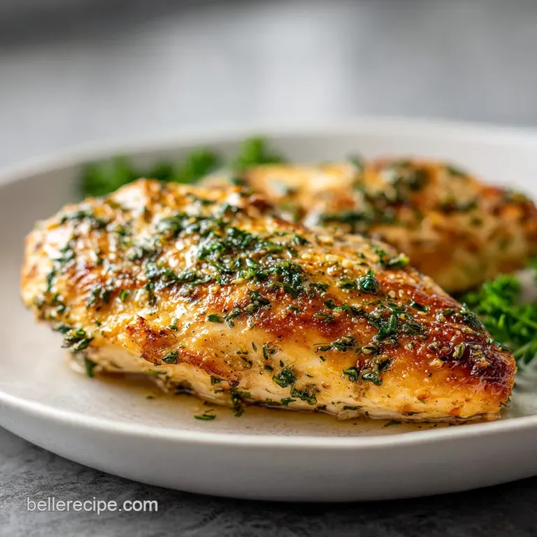 Chicken Breast Dinner Idea with Garlic and Herbs