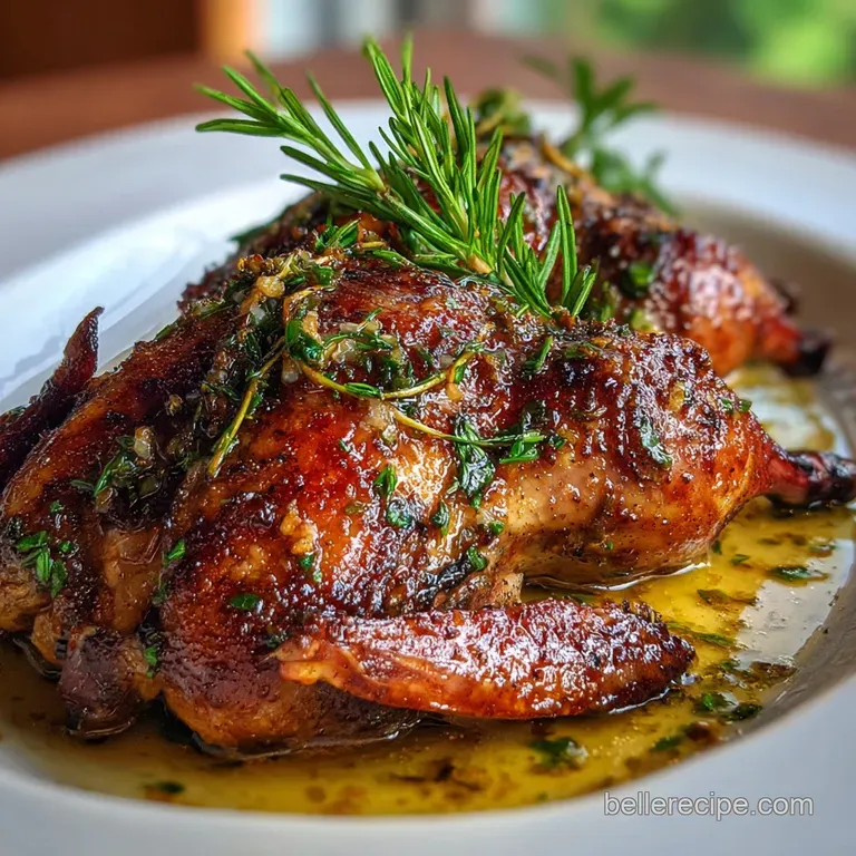 Quail Recipe with Garlic and Herbs
