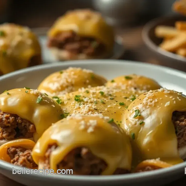 Garlic Parmesan Cheeseburger Bombs: Flavorful Bites of Delight