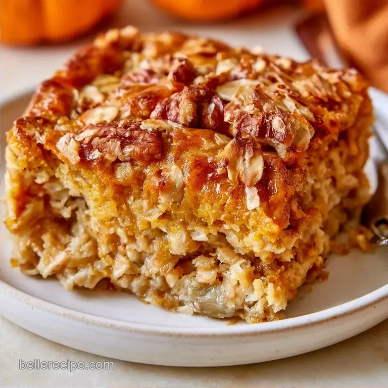 High Protein GlutenFree Pumpkin Baked Oatmeal