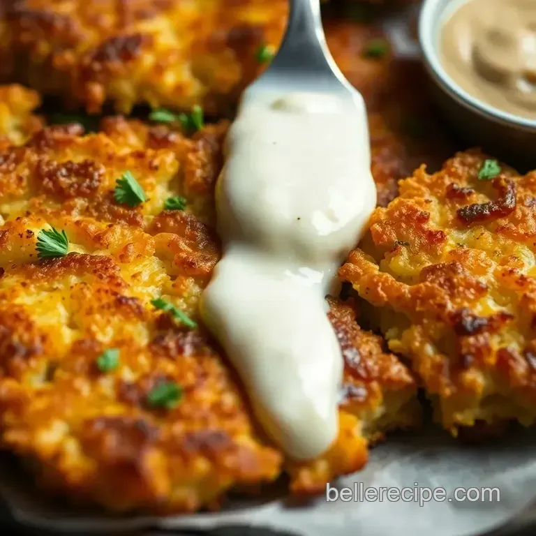 Golden & Crispy Homemade Hash Browns presentation