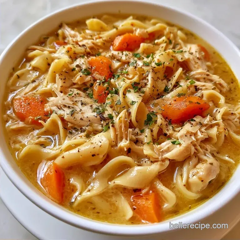 Grandmas Chicken Noodle Soup with Chicken Thighs