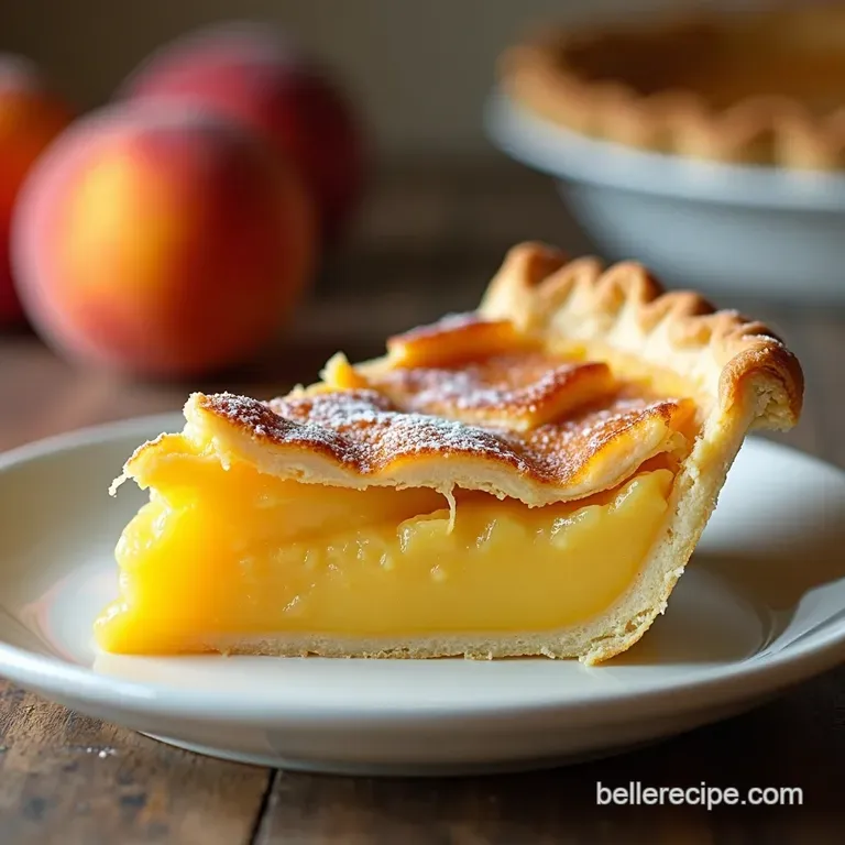 Grandmas Golden Peach Pie with a Secret Ingredient