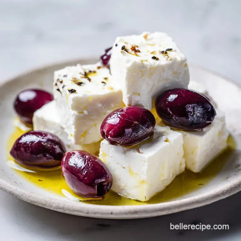 Greek Marinated Feta and Olive Medley: Zesty Appetizer