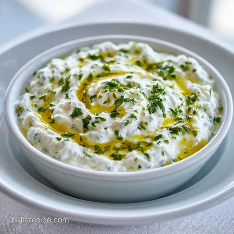 Greek Yogurt Herb Dip with Fresh Parsley