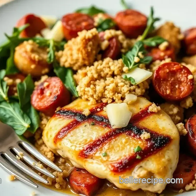 Grilled Chicken Spiedini with Italian Sausage Skewers