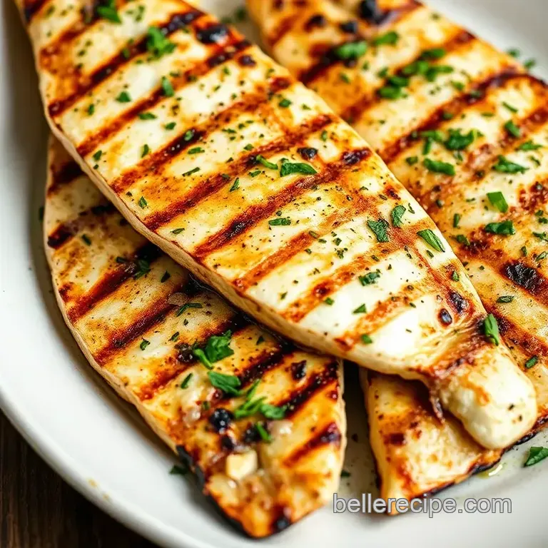 Grilled Corbina with Herby Marinade presentation