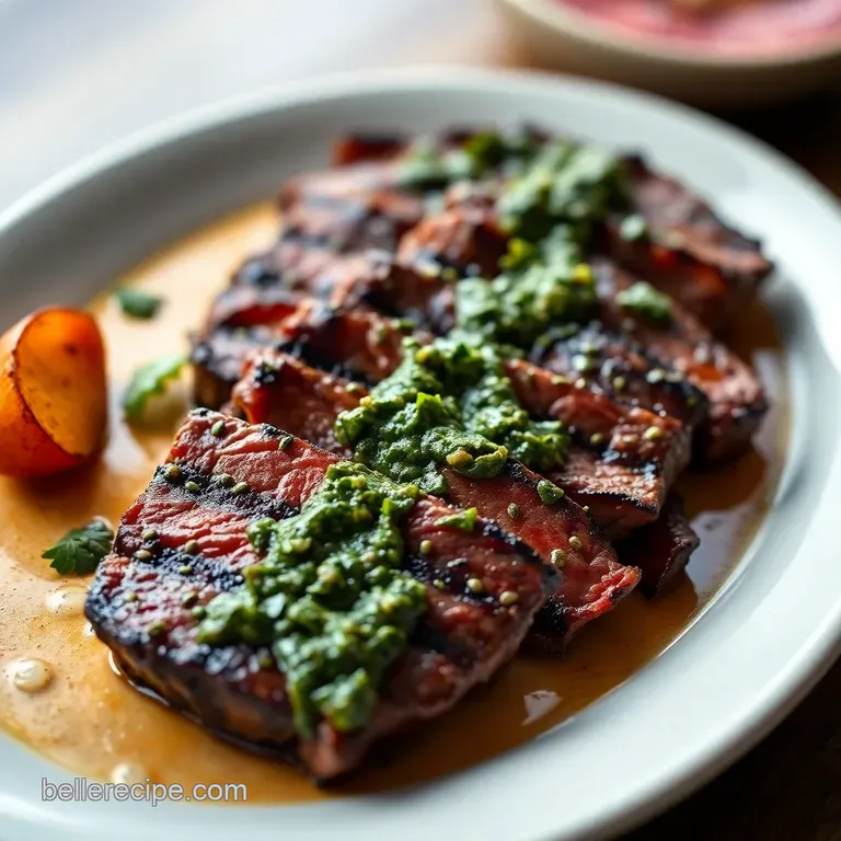 Grilled Skirt Steak with Chimichurri  The Argentine Way