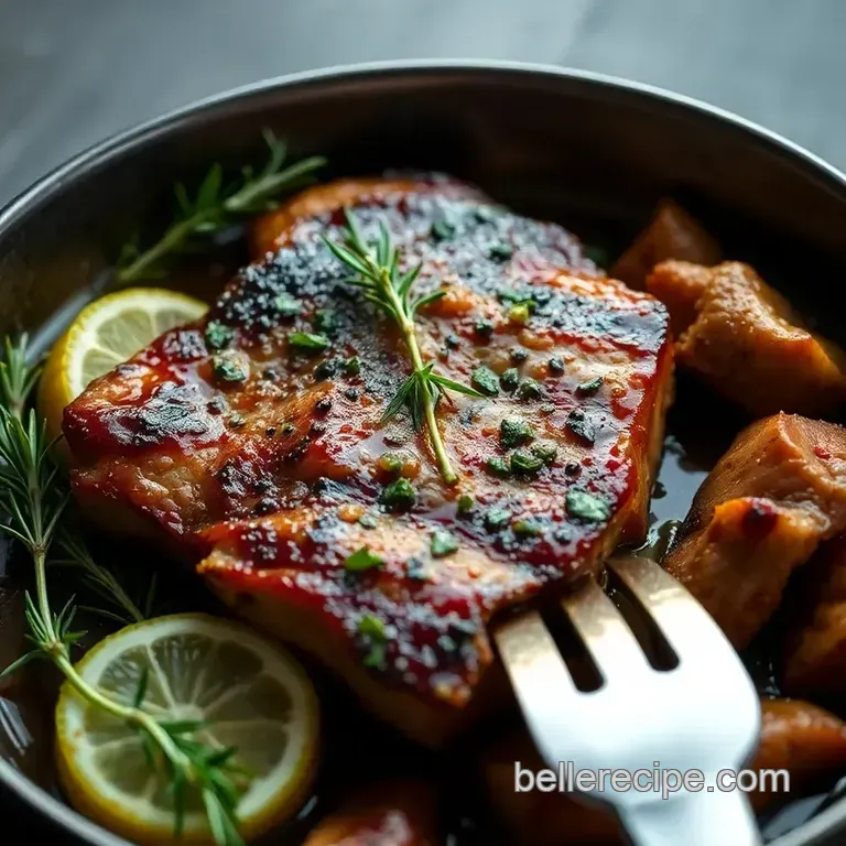 Grilled Tuna Steaks with Zesty Lemon and Herb Marinade presentation