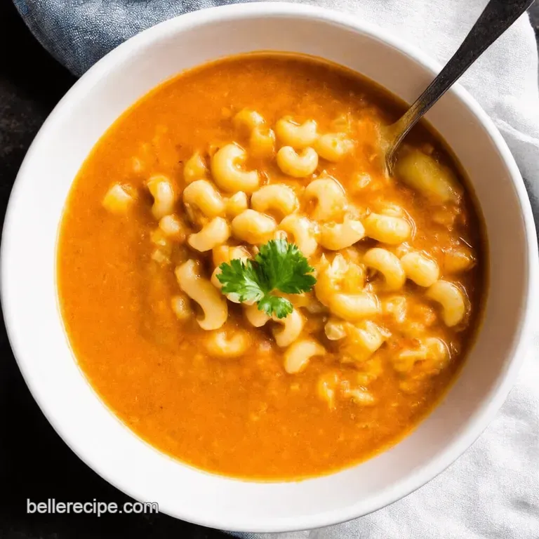 Hamburger Mac Soup Quick Comfort Food Sorted