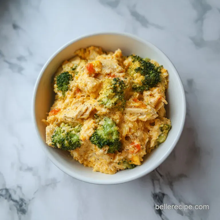Healthy Broccoli Chicken Casserole with Greek Yogurt