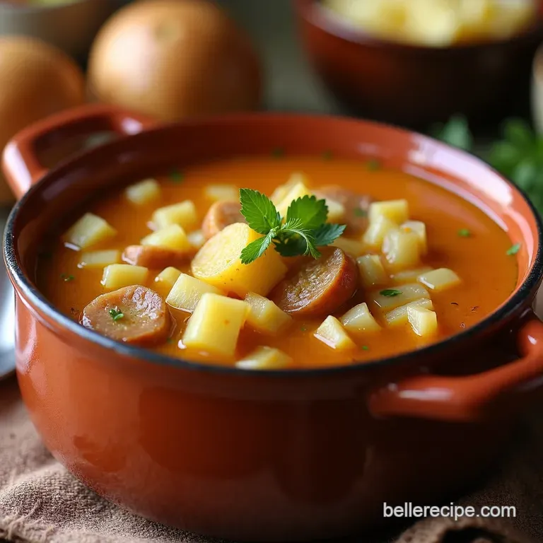 Hearty Cabbage and Potato Soup presentation