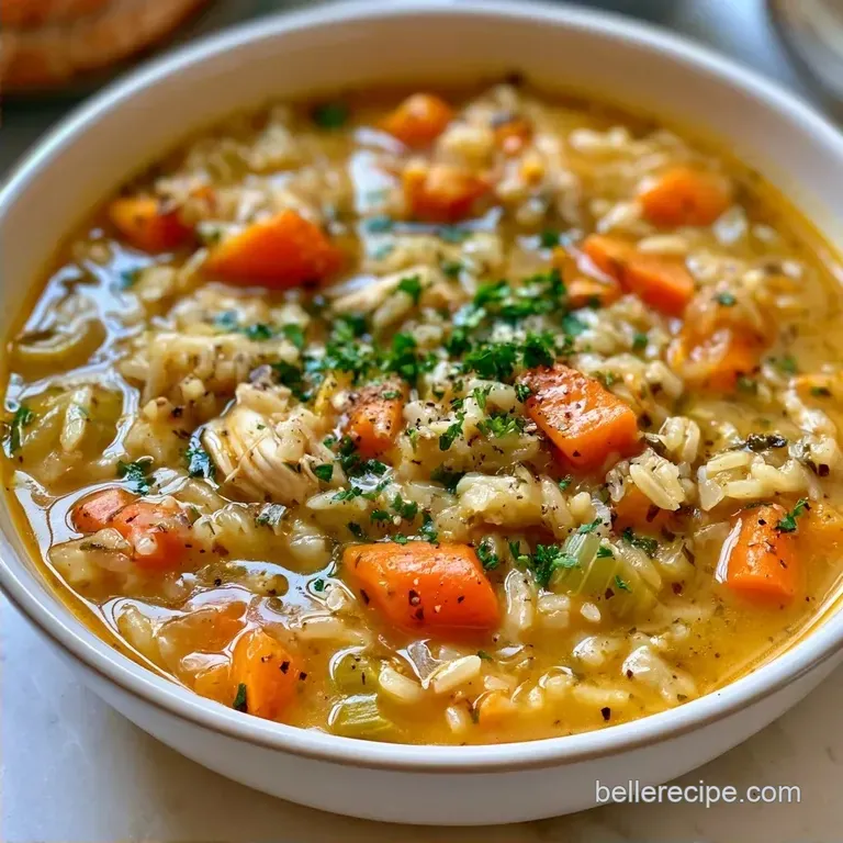 Old Fashioned Hearty Chicken and Rice Soup in 51 Minutes