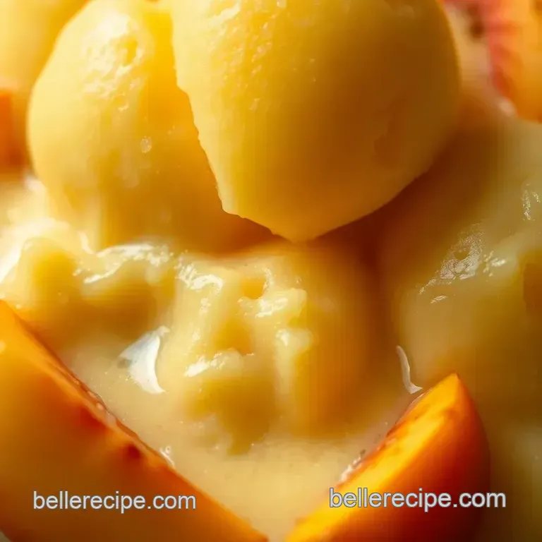 Heavenly Peach Sorbet: a Burst of Summer in Every Scoop! presentation