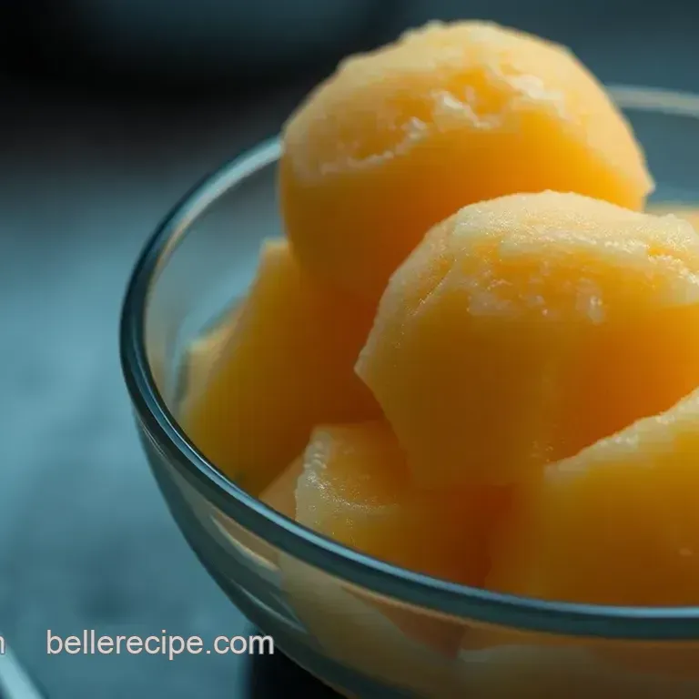Heavenly Peach Sorbet: A Burst of Summer in Every Scoop!