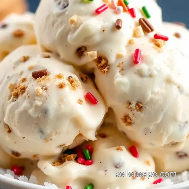 Homemade Blue Bell Christmas Cookie Ice Cream Delight presentation