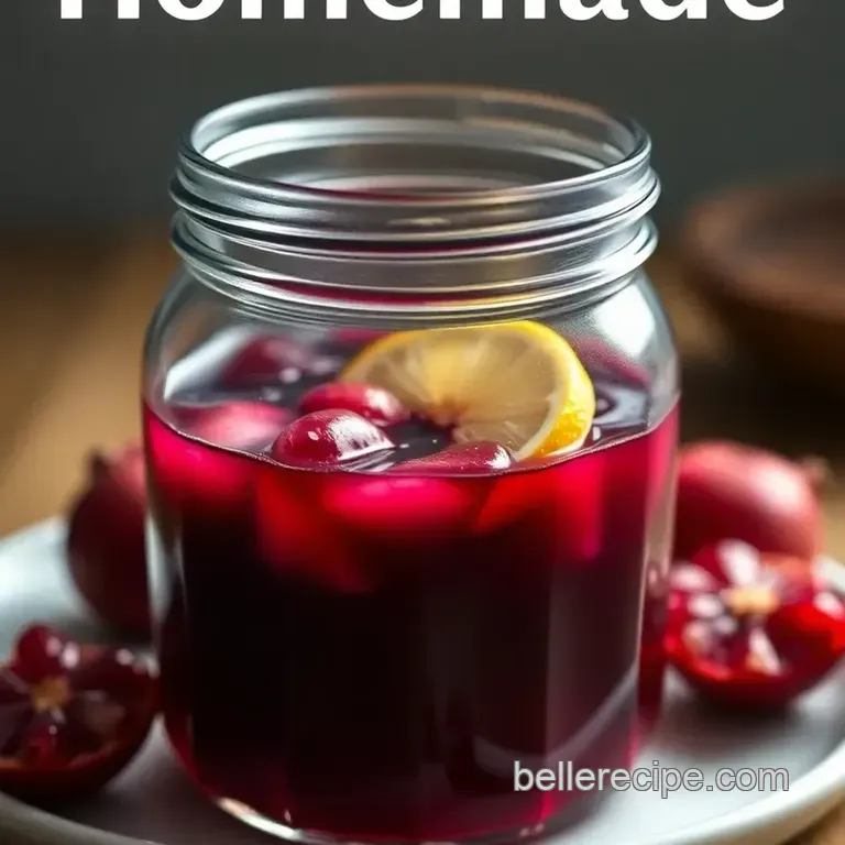 Homemade Grenadine: the Sweet and Tart Elixir presentation