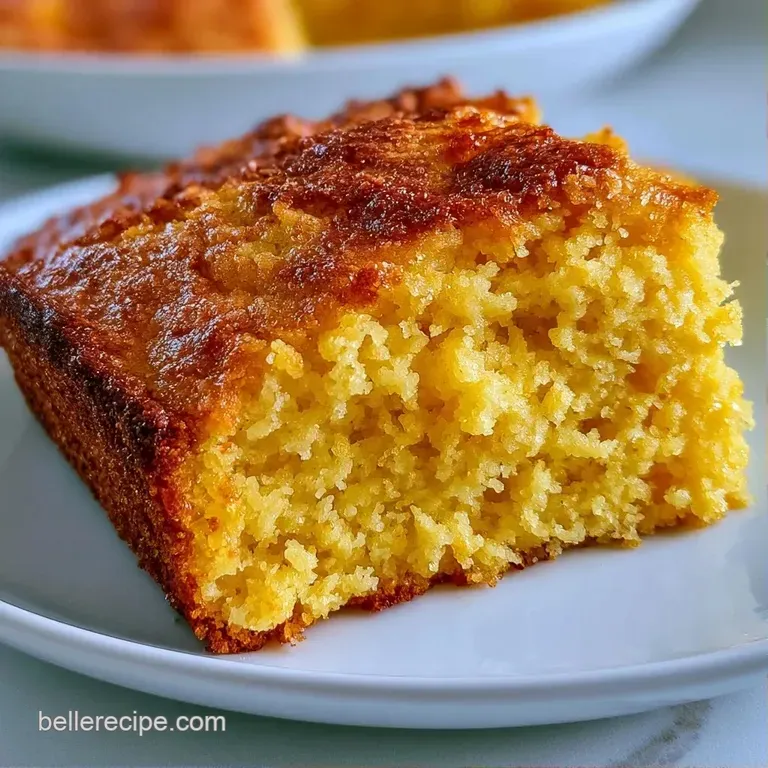 A thick slice of golden yellow bread topped with a melting pat of butter and honey on a matte white ceramic plate.