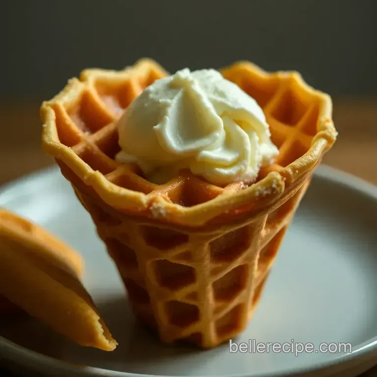Homemade Waffle Cones: the Crispy Delight for Your Favourite Ice Cream presentation