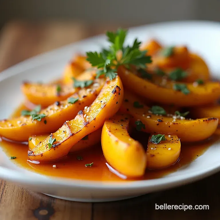 HoneyGlazed Roast Delicata Squash with Toasted Pecans Sage