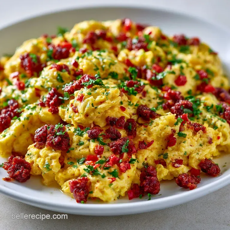 Huevos Con Chorizo: Rich and Spicy