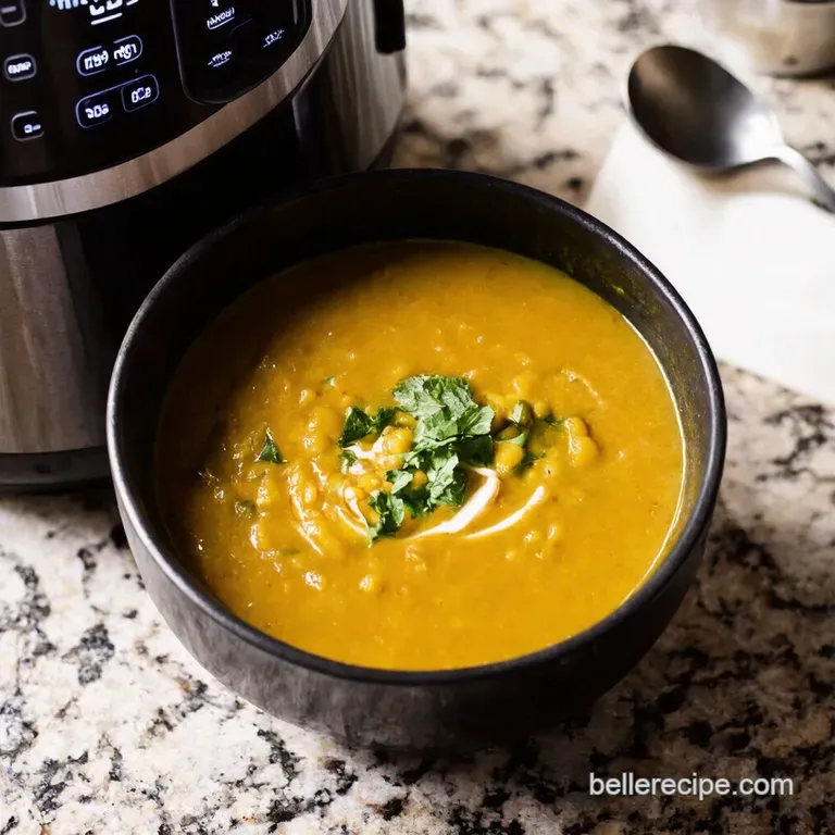 Instant Pot Split Pea Soup presentation