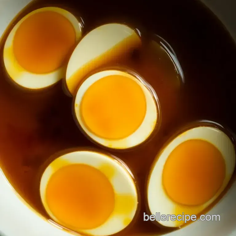 Japanese Marinated Eggs (Ajitsuke Tamago) presentation