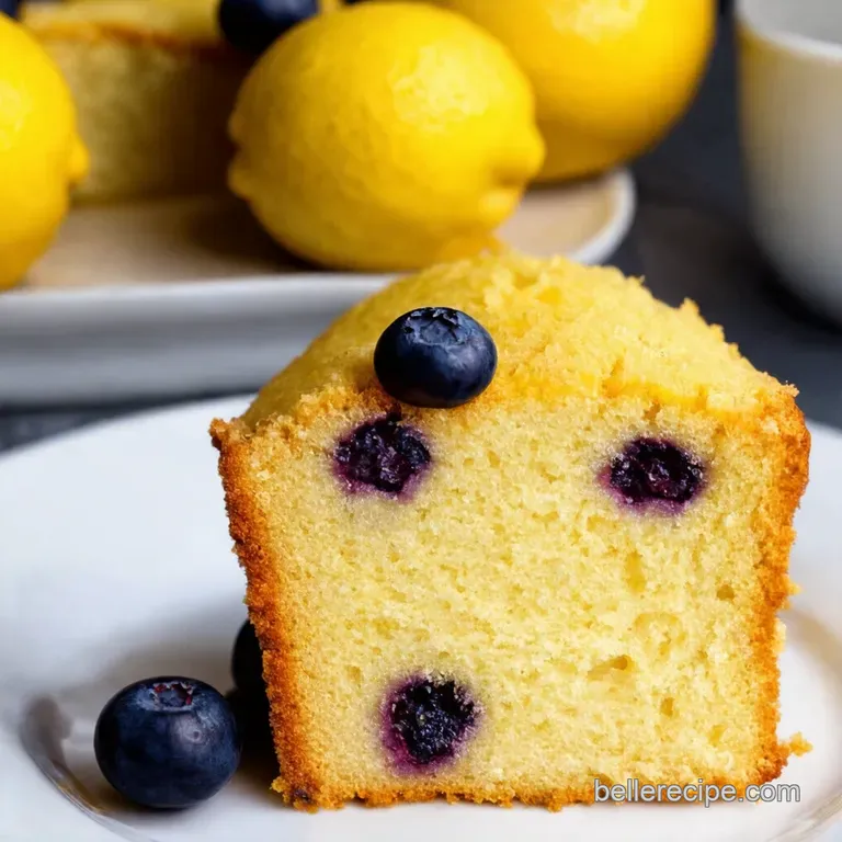 Lemon Blueberry Bliss The Ultimate Pound Cake presentation