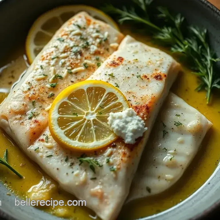 Lemon Herb Pan-Seared Flounder with Garlic Butter Sauce