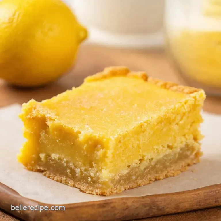 Lemon Pie Bars Sunshine on a Crumb presentation