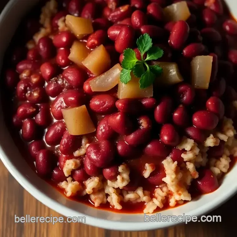 Louisiana Comfort: Classic Red Beans and Rice presentation