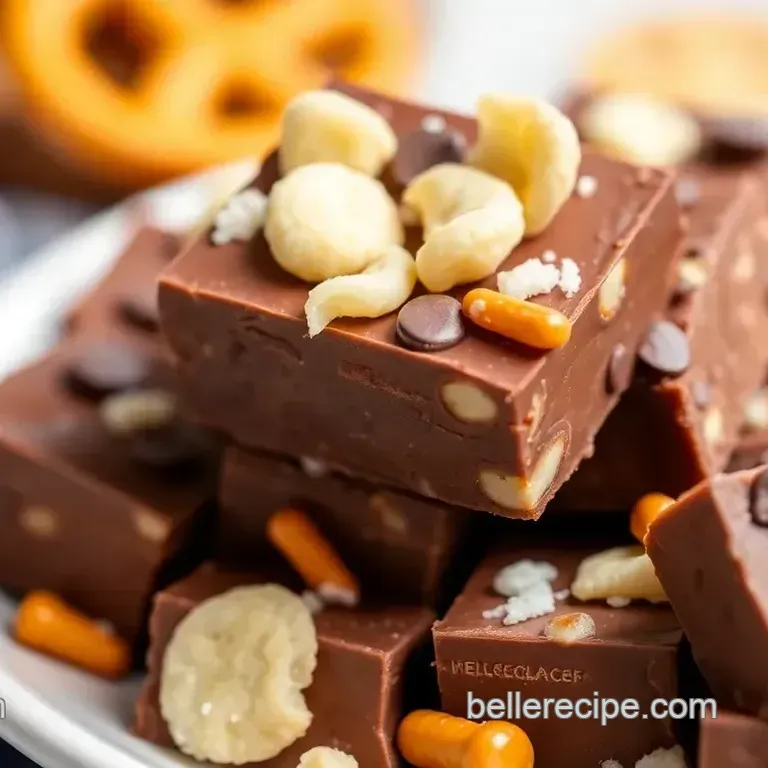 Sweet Salty Pretzel Fudge
