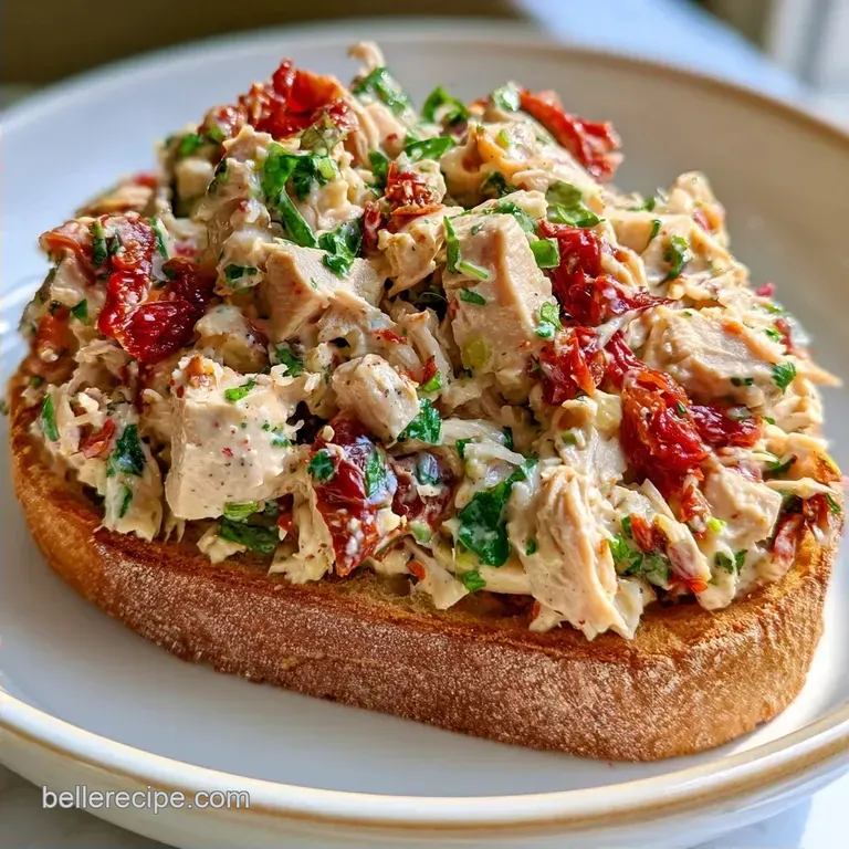 Marry Me Chicken Salad Sandwich with Parmesan