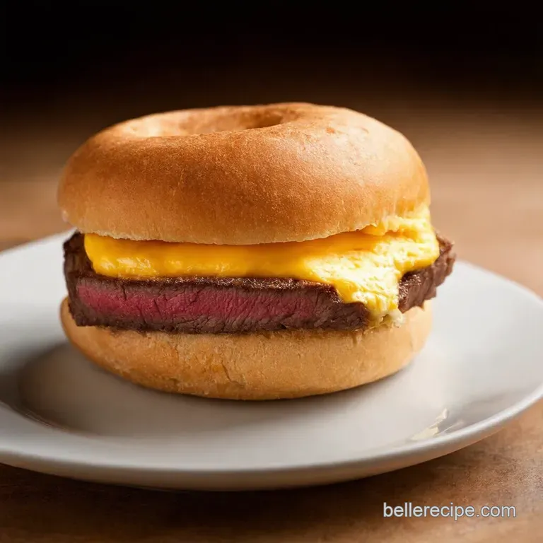 McDonalds Steak Egg Cheese Bagel
