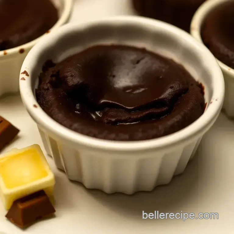 Mini Molten Chocolate Lava Cakes presentation