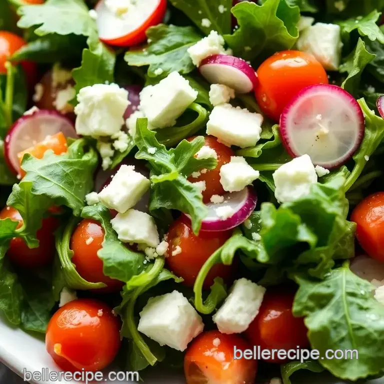 Balthazar Salad with Fresh Greens presentation