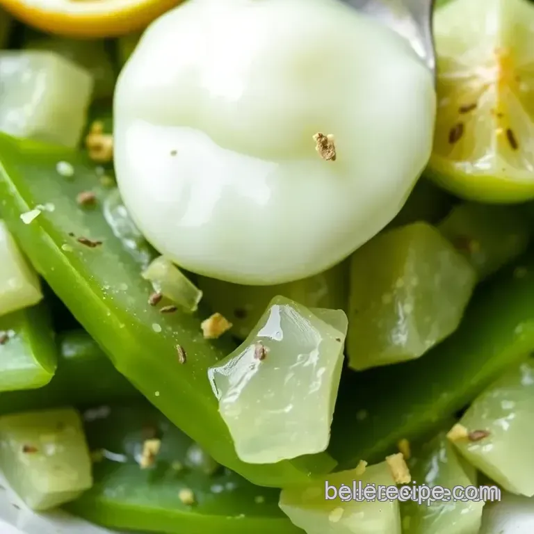 Mixing Soothing Aloe Vera Skin Remedy presentation