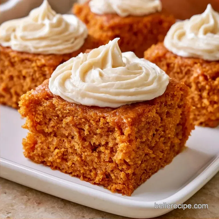 Moist Pumpkin Bars with Cream Cheese Frosting