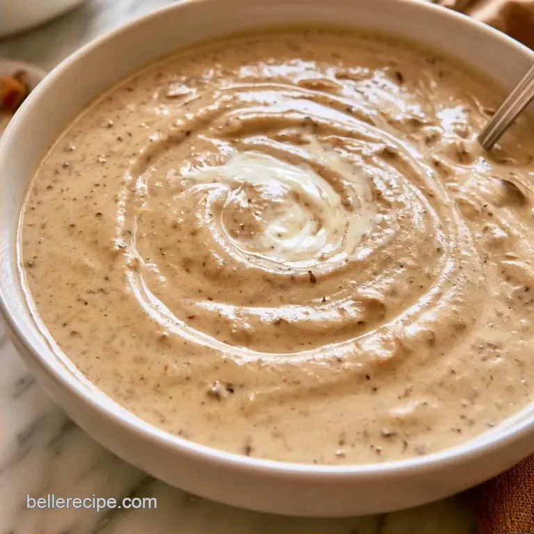 Mushroom Sour Cream Soup: Healthy and Rich