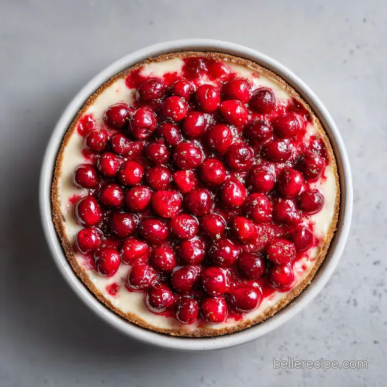No Bake Cherry Cheesecake: Silky Mousse