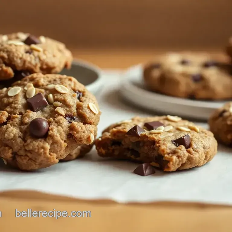 No-Bake Oatmeal Cookies with Chocolate Goodness