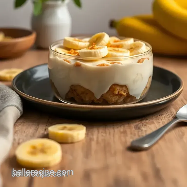 Decadent No-Cook Banana Pudding with Creamy Layers presentation