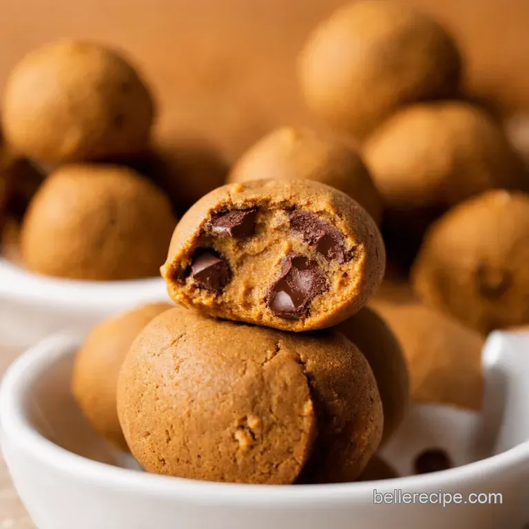 NoBake Peanut Butter Chocolate Energy Bites presentation