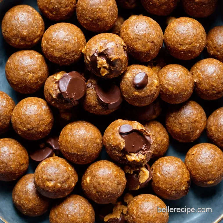 NoBake Peanut Butter Chocolate Energy Bites
