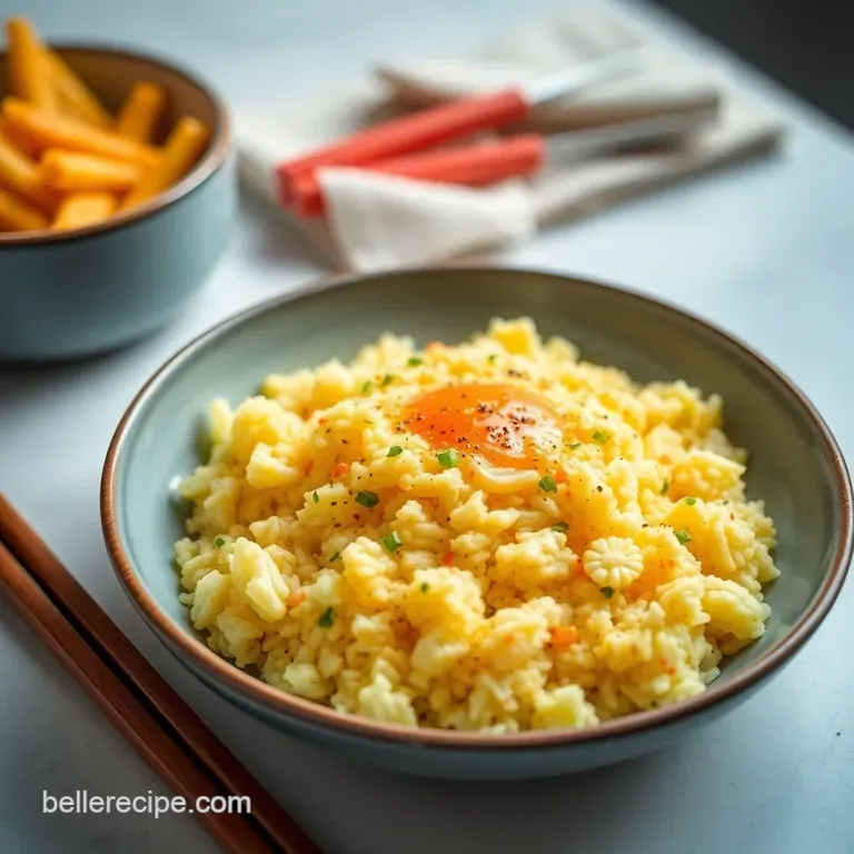 Omurice: Fluffy Egg Omelette Rice presentation