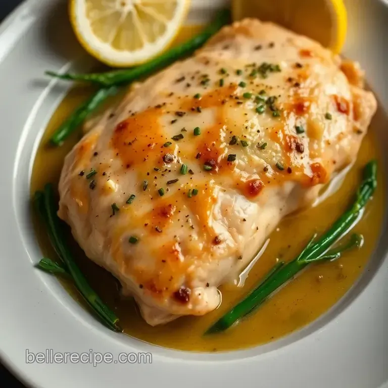 Pan-Seared Airline Chicken with Lemon-Herb Pan Sauce presentation