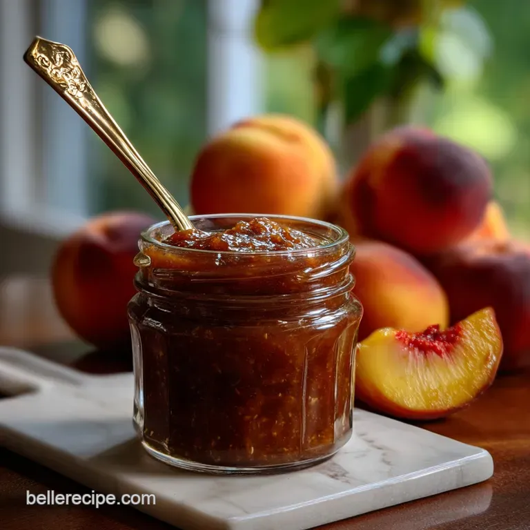 Peach Butter Recipe: Slow Cooked
